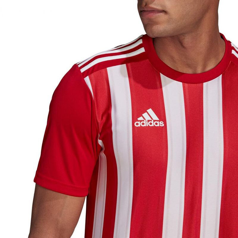 Futbolo marškinėliai Adidas Striped 21 Jersey M GN7624, raudoni kaina ir informacija | Futbolo apranga ir kitos prekės | pigu.lt