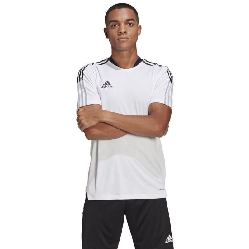 Marškinėliai vyrams Adidas Tiro 21 Training Jersey M GM7590, balti kaina ir informacija | Vyriški marškinėliai | pigu.lt