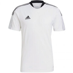 Мужская футболка Adidas Tiro 21 Training Jersey M GM7590, белая цена и информация | Мужские футболки | pigu.lt