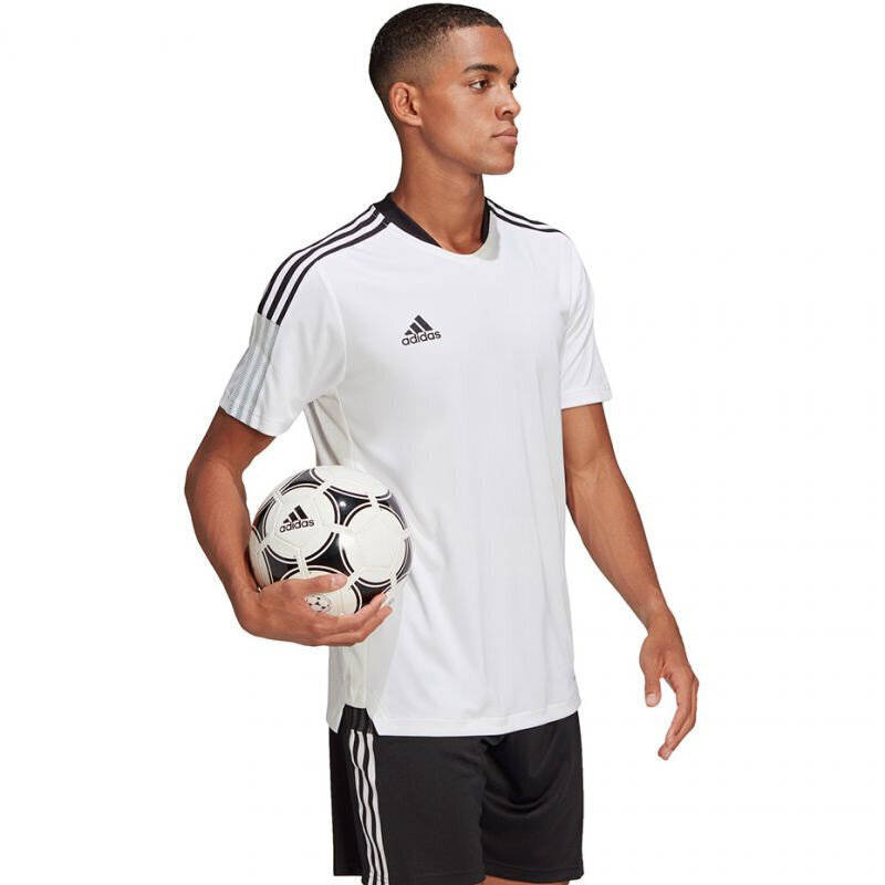 Marškinėliai vyrams Adidas Tiro 21 Training Jersey M GM7590, balti kaina ir informacija | Vyriški marškinėliai | pigu.lt