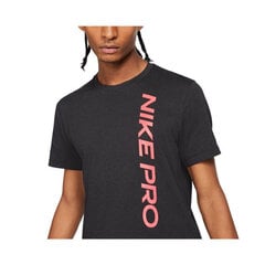 Marškinėliai vyrams Nike Pro M Tee CU4975011, juodi kaina ir informacija | Vyriški marškinėliai | pigu.lt