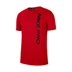 Marškinėliai vyrams Nike Pro M Tee CU4975657, raudoni kaina ir informacija | Vyriški marškinėliai | pigu.lt