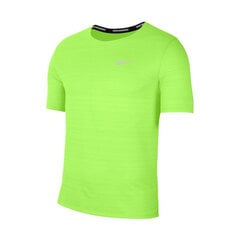 Marškinėliai vyrams Nike Dri Fit Miler M CU5992358, žali kaina ir informacija | Vyriški marškinėliai | pigu.lt