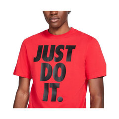 Marškinėliai vyrams Nike NSW Icon JDI M DC5090657, raudoni цена и информация | Мужские футболки | pigu.lt
