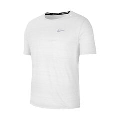 Футболка мужская Nike Dri Fit Miler M CU5992100, белая цена и информация | Мужские футболки | pigu.lt