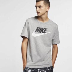 Мужская футболка Nike NSW TEE ICON FUTURA, темно-серая цена и информация | Мужские футболки | pigu.lt