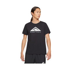 Marškinėliai vyrams Nike Trail Running M CZ9802010, juodi цена и информация | Футболка мужская | pigu.lt