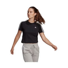 Футболки Adidas W 3s Crop Tee Black GL0777 цена и информация | Женские футболки | pigu.lt