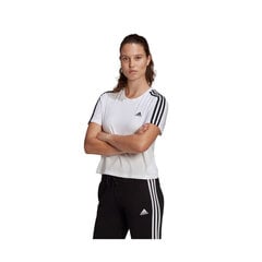 Marškinėliai moterims Adidas Essentials Loose Crop W GL0778, balti цена и информация | Футболка женская | pigu.lt