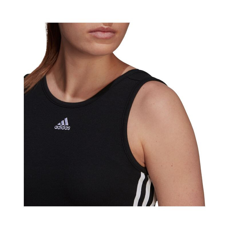 Sportiniai marškinėliai moterims Adidas WMNS Essentials Crop W GT3029, juodi цена и информация | Sportinė apranga moterims | pigu.lt