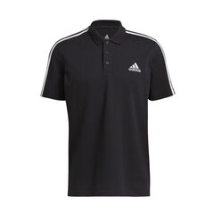 Marškinėliai vyrams Adidas Essentials 3 Stripes Pique M GK9097, juodi kaina ir informacija | Vyriški marškinėliai | pigu.lt