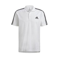 Marškinėliai vyrams Adidas Essentials 3 Stripes Pique M GK9138, balti kaina ir informacija | Vyriški marškinėliai | pigu.lt