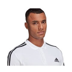 Marškinėliai vyrams Adidas Essentials 3 Stripes Pique M GK9138, balti цена и информация | Футболка мужская | pigu.lt