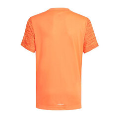Marškinėliai vaikams Adidas Aeroready Heather Jr GM8474, oranžiniai kaina ir informacija | Marškinėliai berniukams | pigu.lt