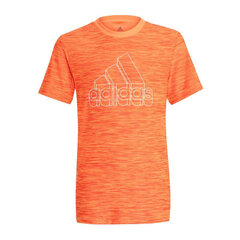 Marškinėliai vaikams Adidas Aeroready Heather Jr GM8474, oranžiniai цена и информация | Рубашка для мальчиков | pigu.lt