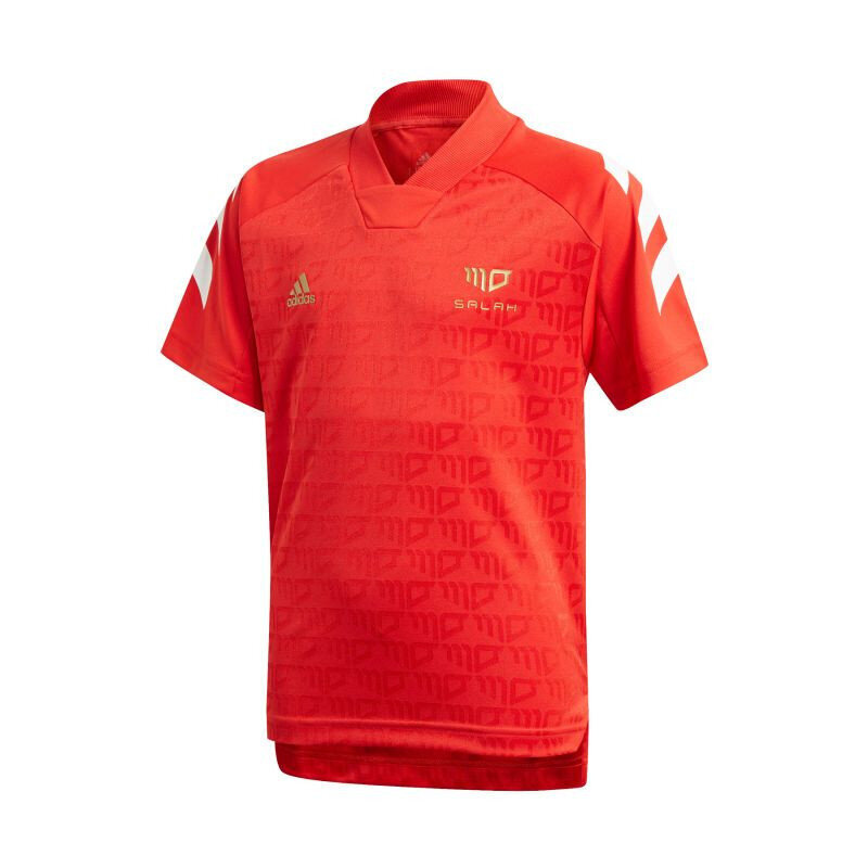 Marškinėliai vaikams Adidas Salah Football Inspired Jr GM9003, raudoni kaina ir informacija | Marškinėliai berniukams | pigu.lt