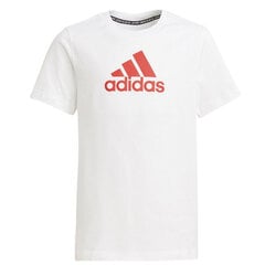 Футболка для мальчиков Adidas Badge of Sport Jr GJ6649, белая цена и информация | Рубашки для мальчиков | pigu.lt