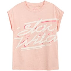 Marškinėliai mergaitėms 4F Jr HJL21 JTSD009A 64S, rožiniai kaina ir informacija | Marškinėliai mergaitėms | pigu.lt