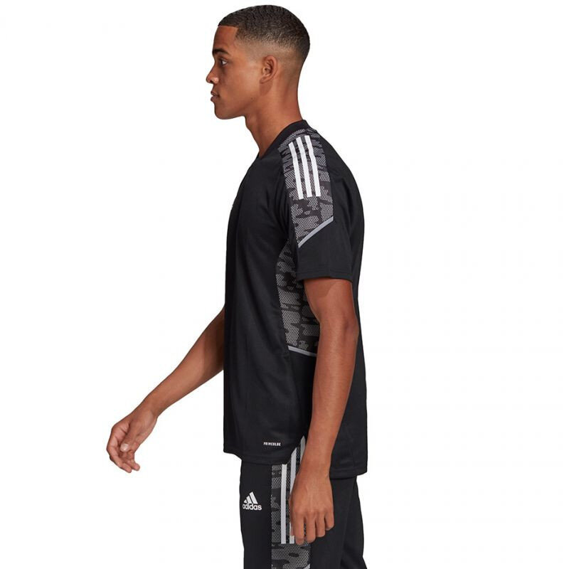 Sportiniai marškinėliai vyrams Adidas Condivo 21 Training GH7167, juodi kaina ir informacija | Futbolo apranga ir kitos prekės | pigu.lt
