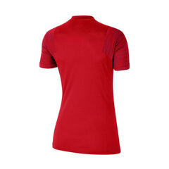 Marškinėliai moterims Nike Dri Fit Strike 21 W Tee CW6091657, raudoni kaina ir informacija | Marškinėliai moterims | pigu.lt