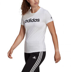 Marškinėliai moterims Adidas Essentials Linear W GL0768, balti kaina ir informacija | Marškinėliai moterims | pigu.lt