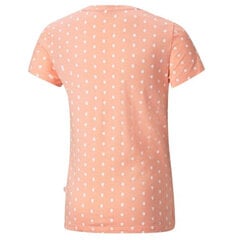 Футболка детская Puma ESS Dotted Tee Jr 587042 26, розовая цена и информация | Рубашки для мальчиков | pigu.lt