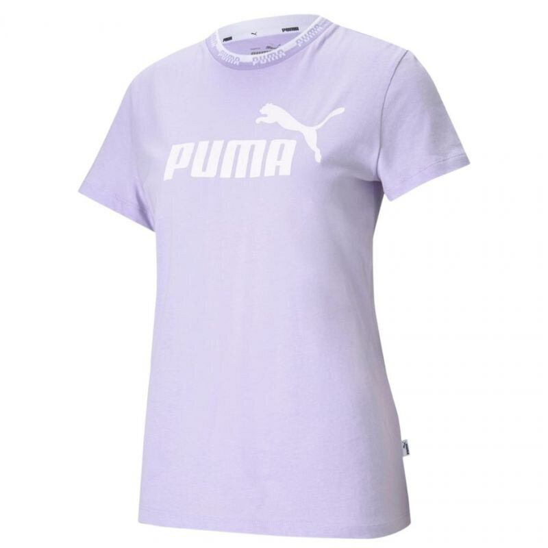 Marškinėliai moterims Puma Amplified Graphic Tee W 585902 16, violetiniai kaina ir informacija | Marškinėliai moterims | pigu.lt