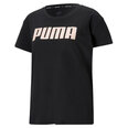 Marškinėliai moterims Puma RTG Logo Tee W 586454 56, juodi