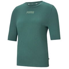 Marškinėliai moterims Puma Modern Basics Tee Cloud W 585929 45, žali kaina ir informacija | Marškinėliai moterims | pigu.lt