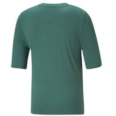 Marškinėliai moterims Puma Modern Basics Tee Cloud W 585929 45, žali kaina ir informacija | Marškinėliai moterims | pigu.lt