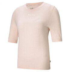 Женская футболка Puma Modern Basics Tee Cloud W 585929 27, розовая цена и информация | Женские футболки | pigu.lt