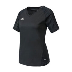 Marškinėliai moterims Adidas Tiro 17 W AY2859, juodi kaina ir informacija | Marškinėliai moterims | pigu.lt