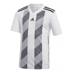 Детская футболка Adidas Striped 19 Jr DU4398, белая цена и информация | Рубашки для мальчиков | pigu.lt