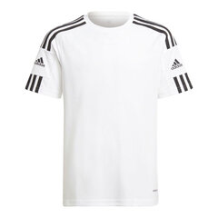 Футболка детская Adidas Squadra 21 Jr GN5740, белая цена и информация | Рубашка для мальчиков | pigu.lt