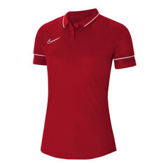 Marškinėliai moterims Nike Dri Fit Academy Polo Shirt W CV2673-657, raudoni kaina ir informacija | Marškinėliai moterims | pigu.lt