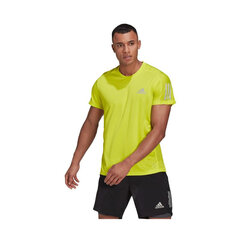Marškinėliai vyrams Adidas Own The Run, geltoni kaina ir informacija | Sportinė apranga vyrams | pigu.lt