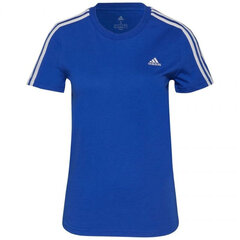 Marškinėliai moterims Adidas Loungewear Ess W H07815, mėlyni цена и информация | Футболка женская | pigu.lt