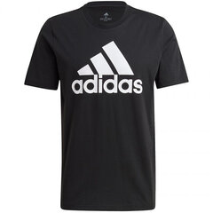 Marškinėliai vyrams Adidas Essentials Big LM GK9120, juodi цена и информация | Мужские футболки | pigu.lt