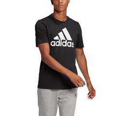 Marškinėliai vyrams Adidas Essentials Big LM GK9120, juodi kaina ir informacija | Vyriški marškinėliai | pigu.lt