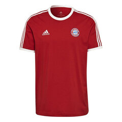 Футболка мужская Adidas FC Bayern 3 Stripes Tee M GR0687, красная цена и информация | Мужские футболки | pigu.lt