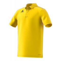 Детская футболка-поло Adidas Junior Core 18 Jr FS1903, желтая цена и информация | Рубашка для мальчиков | pigu.lt