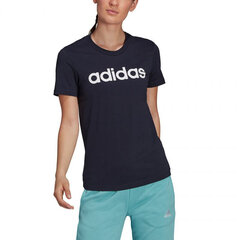 Marškinėliai moterims Adidas Essentials Slim Logo W H07833, mėlyni kaina ir informacija | Marškinėliai moterims | pigu.lt