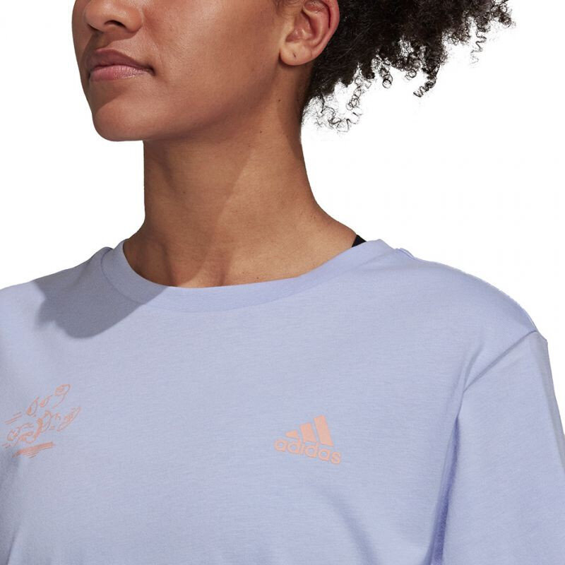 Marškinėliai moterims Adidas Signature Tee W GV1344 kaina ir informacija | Sportinė apranga moterims | pigu.lt