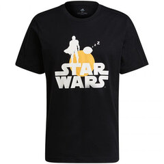 Marškinėliai vyrams Adidas x Star Wars M GS6224, juodi kaina ir informacija | Vyriški marškinėliai | pigu.lt