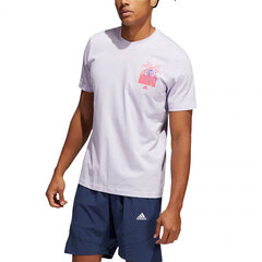 Marškinėliai vyrams Adidas Splash On Graphic M GS7199, balti kaina ir informacija | Vyriški marškinėliai | pigu.lt