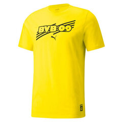 Marškinėliai vyrams Puma Borussia Dortmund Tee M 759992 01, geltoni kaina ir informacija | Vyriški marškinėliai | pigu.lt