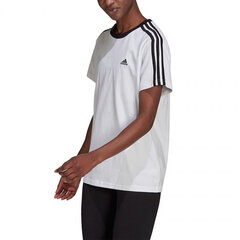 Marškinėliai moterims Adidas Essentials 3 Stripes Tee W H10201, balti kaina ir informacija | Marškinėliai moterims | pigu.lt