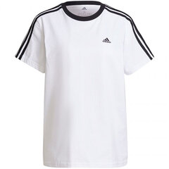 Футболка для женщин Adidas Essentials 3 Stripes Tee W H10201, белая цена и информация | Женские футболки | pigu.lt