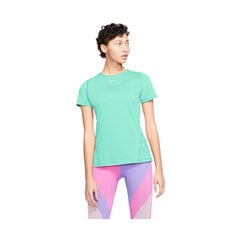 Marškinėliai moterims Nike Pro 365 Essential T Shirt W AO9951342, žali kaina ir informacija | Marškinėliai moterims | pigu.lt