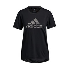 Marškinėliai moterims Adidas Badge Of Sport Necessi W GQ9412, juodi цена и информация | Футболка женская | pigu.lt